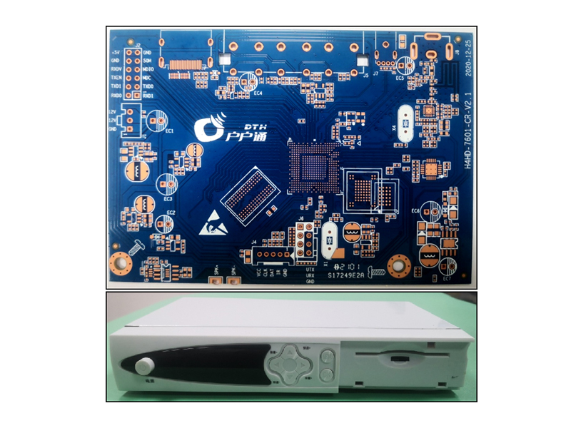 Double sided set-top box board